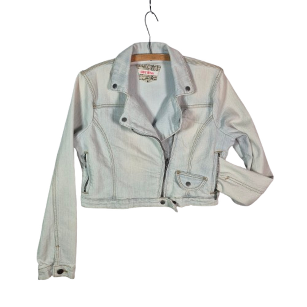 HOT KISS Vintage 90s Stonewash Denim Jean Jacket Women's Size L